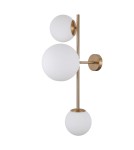 Kinkiety kule - ITALUX Vailante Kinkiet E27+E14 3x5W Mosiądz WL-31221-3-HBR - product 1