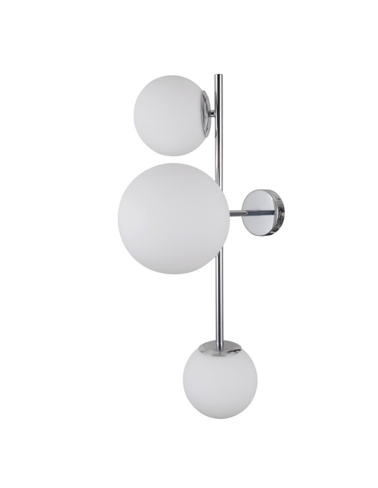 Kinkiety kule - ITALUX Vailante Kinkiet E27+E14 3x5W Chrom WL-31221-3B-CH - produkt kolory-swiatla.pl 1