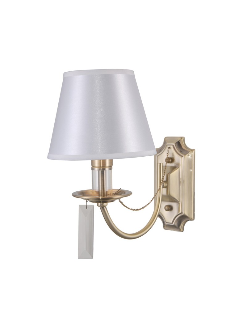 Kinkiety z abażurem - ITALUX Solana Kinkiet E14 1x40W Brązowy WL-28366-1 - produkt kolory-swiatla.pl 1