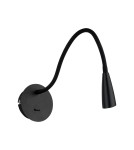 Kinkiety do czytania - ITALUX Paola Kinkiet LED zintegrowany 3W 3000K 120lm Czarny WB88779-BK - product 1