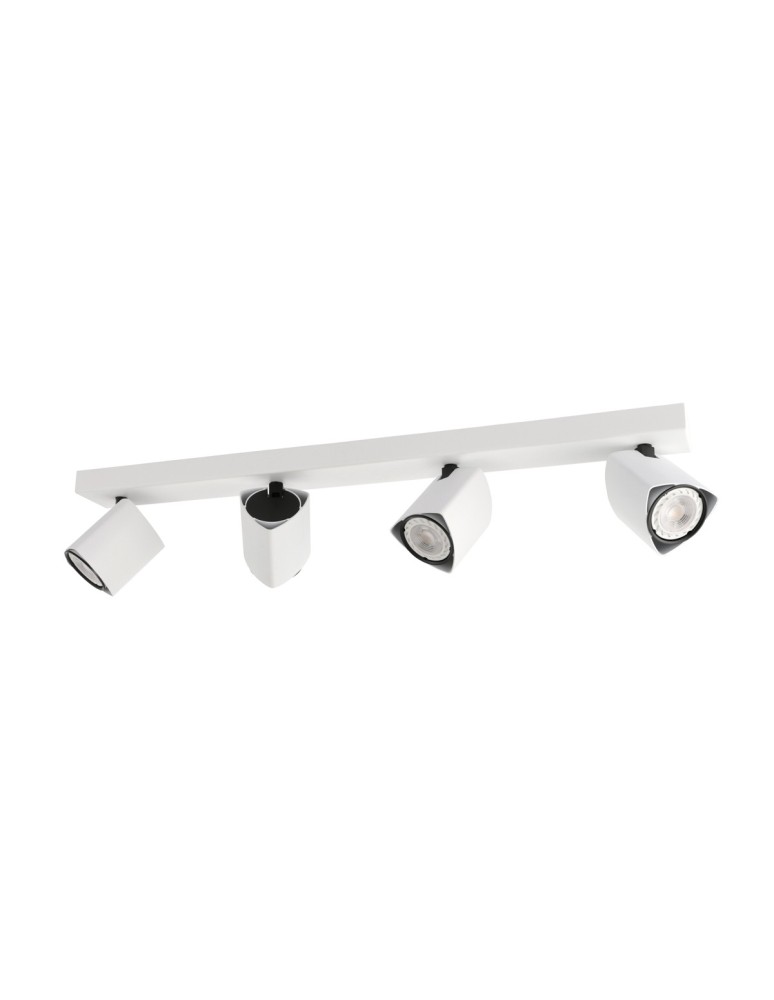 Lampy sufitowe reflektory - ITALUX Merusa Reflektor GU10 35W Biały/Czarny SPL-31970-4B-WH - produkt kolory-swiatla.pl 1