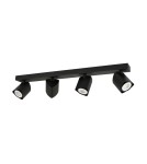 Lampy sufitowe reflektory - ITALUX Merusa Reflektor GU10 35W Czarny SPL-31970-4B-BK - product 1