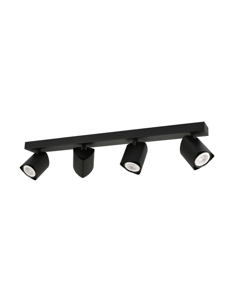 Lampy sufitowe reflektory - ITALUX Merusa Reflektor GU10 35W Czarny SPL-31970-4B-BK - produkt kolory-swiatla.pl 1