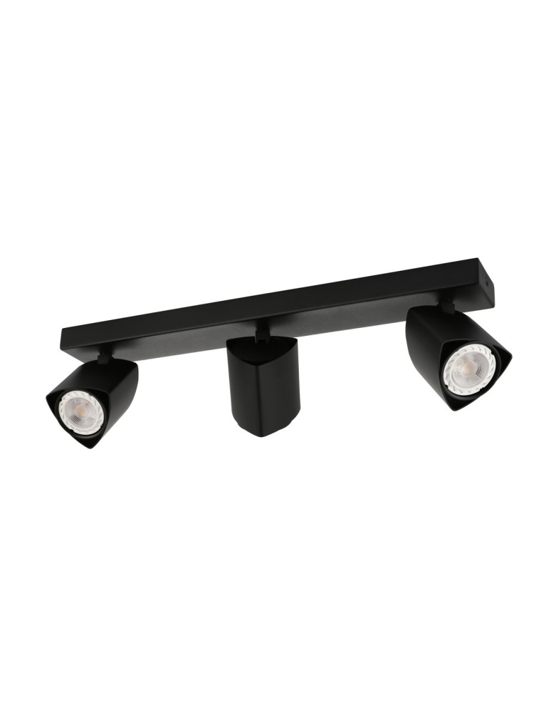 Lampy sufitowe reflektory - ITALUX Merusa Reflektor GU10 35W Czarny SPL-31970-3B-BK - produkt kolory-swiatla.pl 1
