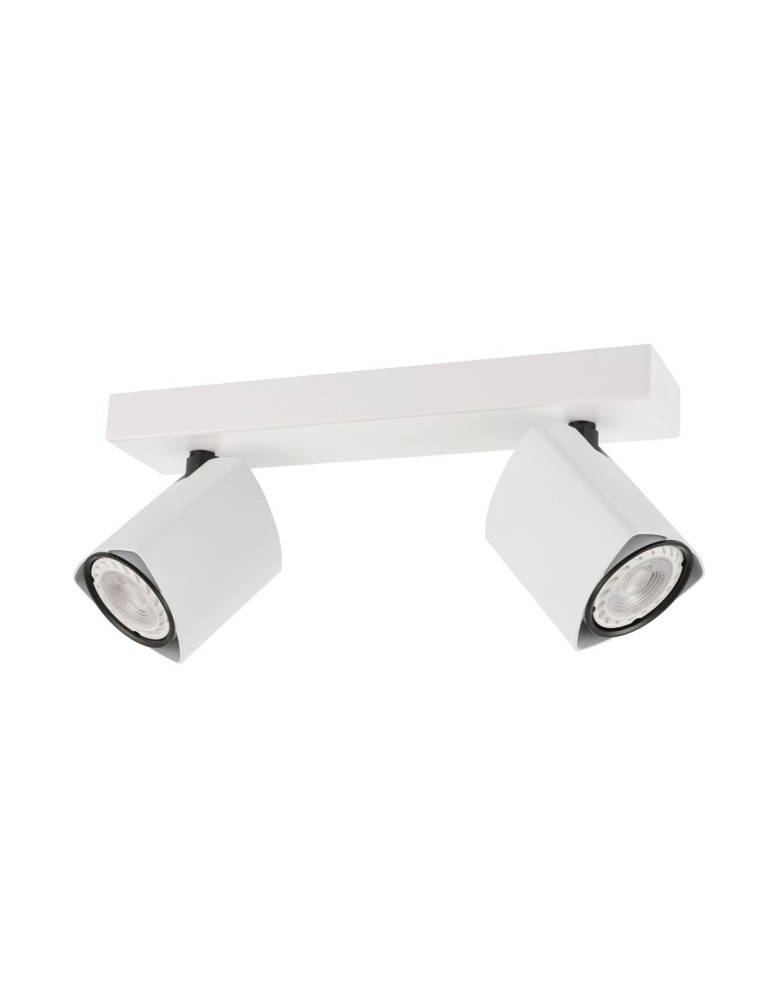 Lampy sufitowe reflektory - ITALUX Merusa Reflektor GU10 35W Biały/Czarny SPL-31970-2B-WH - produkt kolory-swiatla.pl 1