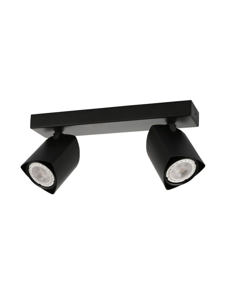 Lampy sufitowe reflektory - ITALUX Merusa Reflektor GU10 35W Czarny SPL-31970-2B-BK - produkt kolory-swiatla.pl 1