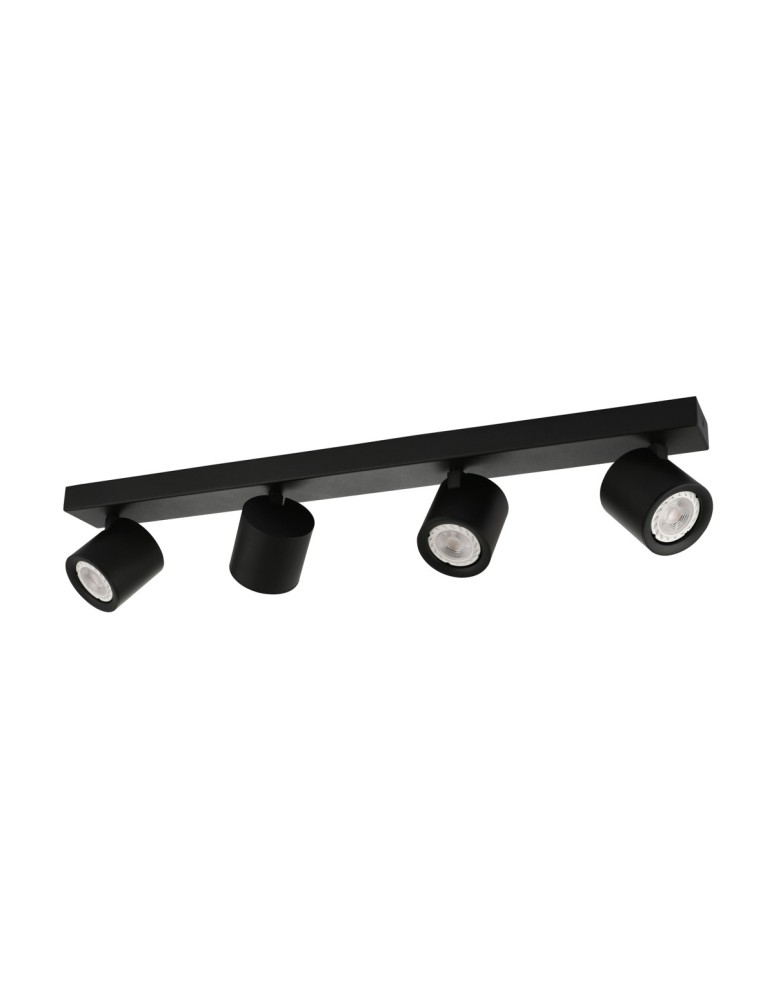Lampy sufitowe reflektory - ITALUX Karlota Reflektor GU10 35W Czarny SPL-31959-4B-BK - produkt kolory-swiatla.pl 1