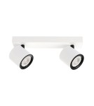 Lampy sufitowe reflektory - ITALUX Karlota Reflektor GU10 35W Biały/Czarny SPL-31959-2B-WH - produkt 1