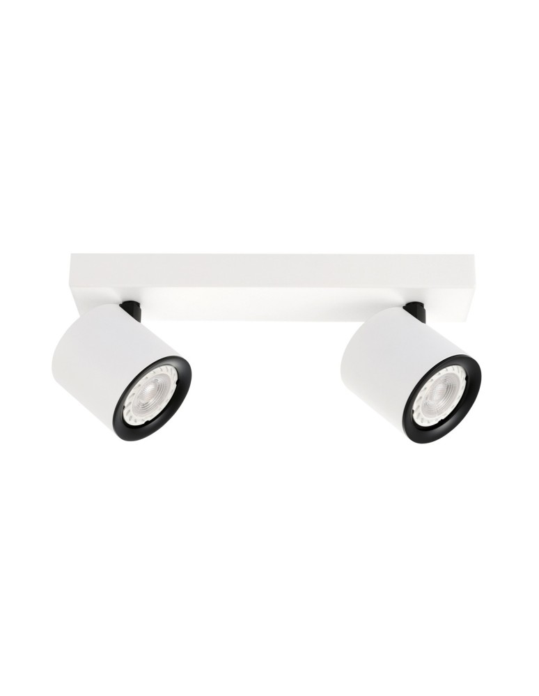 Lampy sufitowe reflektory - ITALUX Karlota Reflektor GU10 35W Biały/Czarny SPL-31959-2B-WH - produkt kolory-swiatla.pl 1