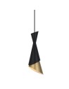ITALUX Malia Wisząca E27 1x40W Czarny/Złoty PND-85949-1 BK+GD