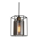 Lampy wiszące loftowe - ITALUX Kalula Wisząca E27 1x40W Czarny PND-78901-1-BK+SG - product 1