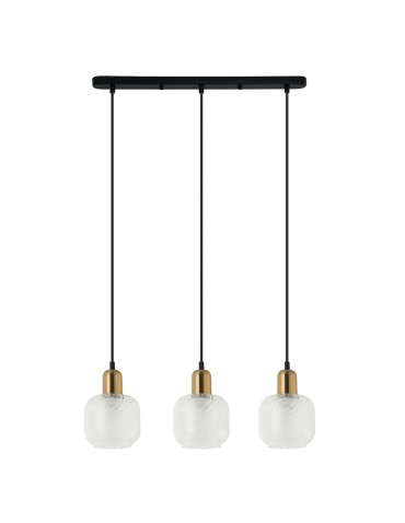 ITALUX Lamezia Wisząca E27 3x40W Brązowy/Czarny PND-67594-3-BRO+CL