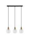 ITALUX Lamezia Wisząca E27 3x40W Brązowy/Czarny PND-67594-3-BRO+CL