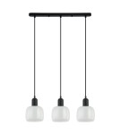 Lampy wiszące na listwie - ITALUX Lamezia Wisząca E27 3x40W Czarny PND-67594-3-BK+CL - product 1