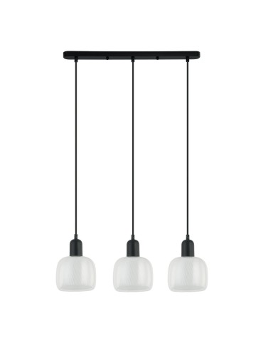 ITALUX Lamezia Wisząca E27 3x40W Czarny PND-67594-3-BK+CL