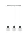 ITALUX Lamezia Wisząca E27 3x40W Czarny PND-67594-3-BK+CL