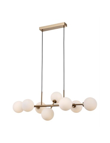 ITALUX Mirellio Wisząca G9 8x5W Mosiądz PND-66463-8-HB
