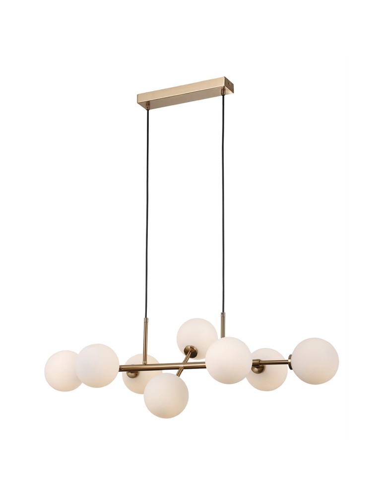Lampy wiszące - ITALUX Mirellio Wisząca G9 8x5W Mosiądz PND-66463-8-HB - product kolory-swiatla.pl 1