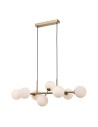 ITALUX Mirellio Wisząca G9 8x5W Mosiądz PND-66463-8-HB