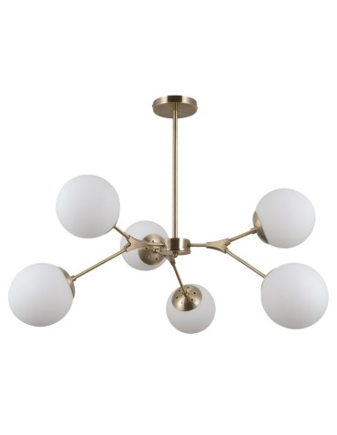 ITALUX Annes Wisząca E14 6x5W Brązowy PND-56980-6C