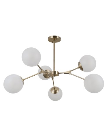 ITALUX Annes Wisząca E14 6x5W Brązowy PND-56980-6B