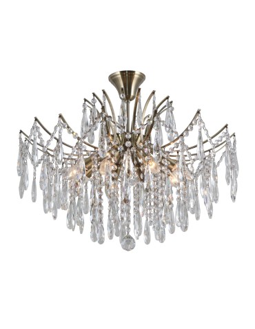 ITALUX Mallola Wisząca E14 8x40W Brązowy PND-56808-8