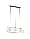 ITALUX Grosetta Wisząca G9 3x25W Złoty/Czarny PND-53423-3-GD