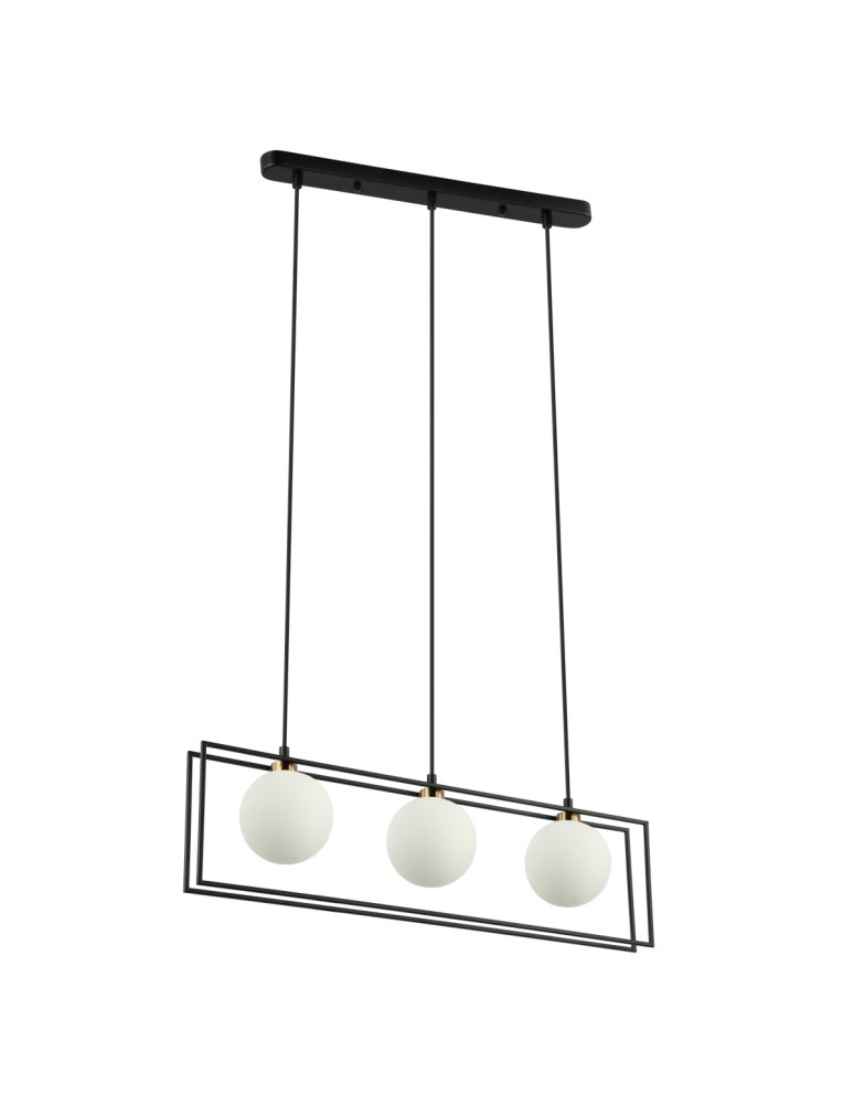 Lampy wiszące kule - ITALUX Grosetta Wisząca G9 3x25W Czarny PND-53423-3-BK - produkt kolory-swiatla.pl 1