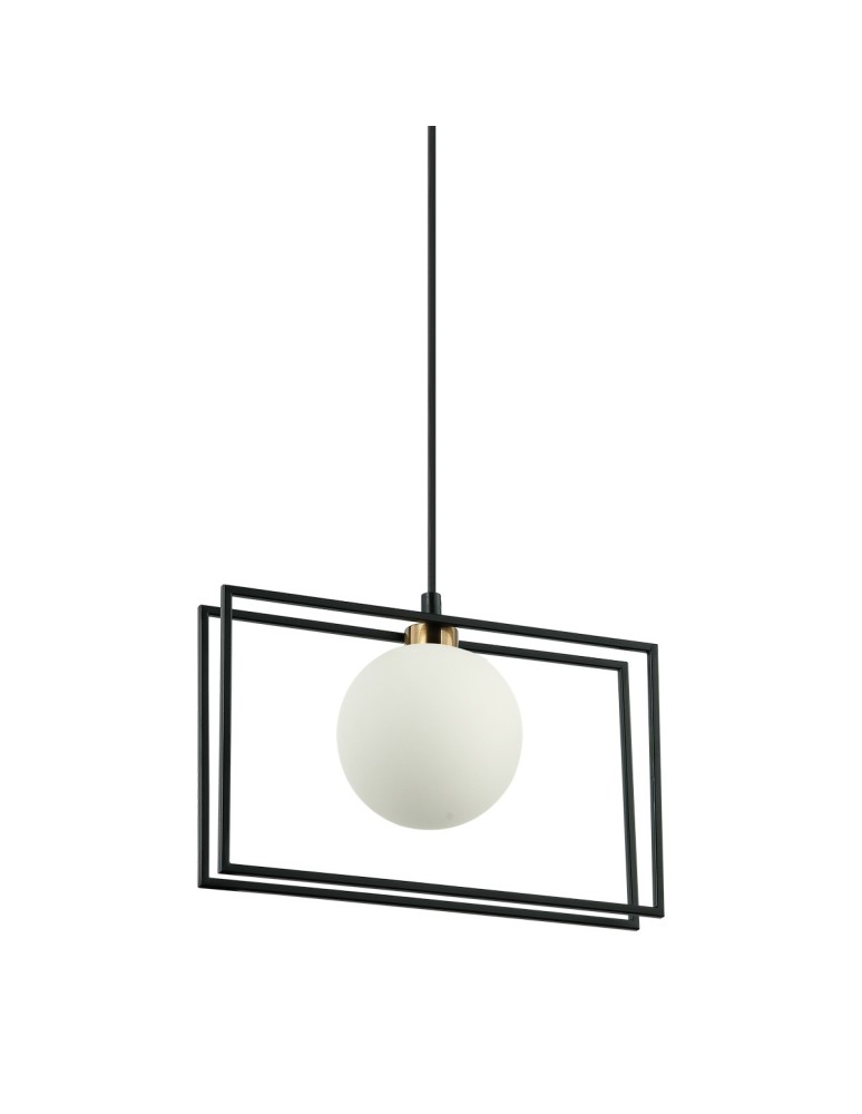 Lampy wiszące kule - ITALUX Grosetta Wisząca G9 1x25W Czarny PND-53423-1-BK - produkt kolory-swiatla.pl 1