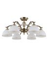 ITALUX Feneza Plafon E27 6x40W Brązowy PND-5122-6