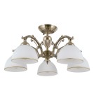 Lampy sufitowe retro - ITALUX Feneza Plafon E27 5x40W Brązowy PND-5122-5 - product 1