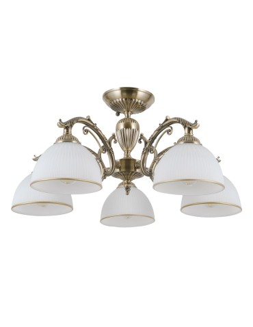 ITALUX Feneza Plafon E27 5x40W Brązowy PND-5122-5