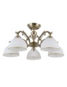 ITALUX Feneza Plafon E27 5x40W Brązowy PND-5122-5