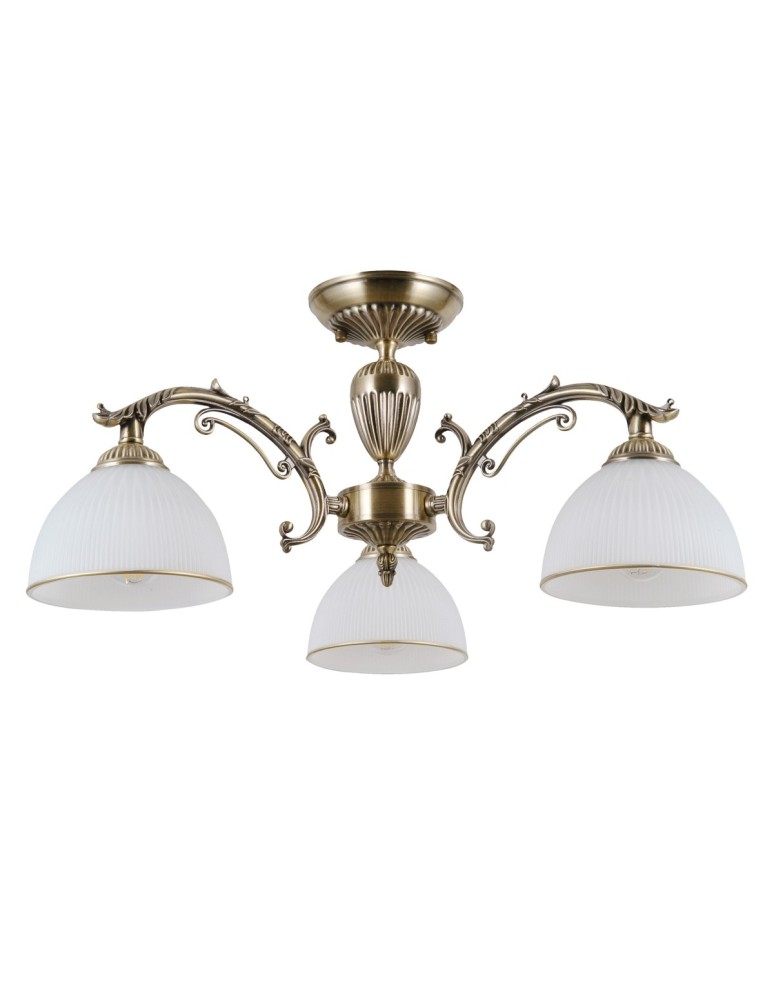Lampy sufitowe retro - ITALUX Feneza Plafon E27 3x40W Brązowy PND-5122-3 - produkt kolory-swiatla.pl 1