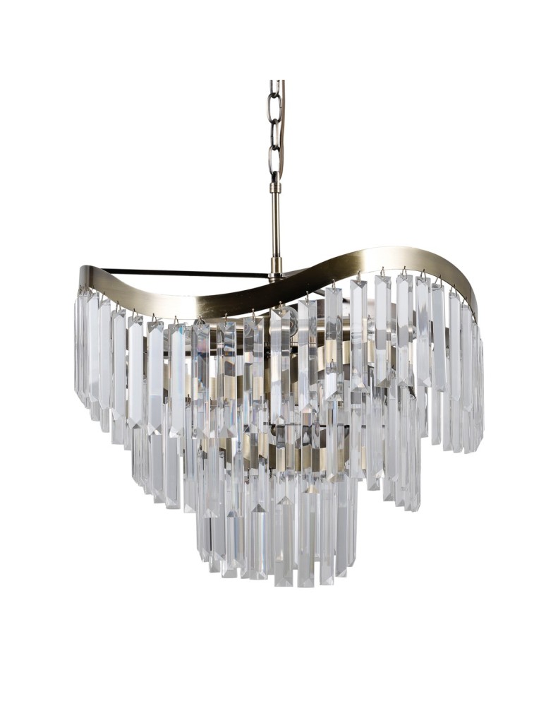 Żyrandole glamour - ITALUX Sabriga Wisząca E14 8x40W Brązowy PND-44544-8 - produkt kolory-swiatla.pl 1