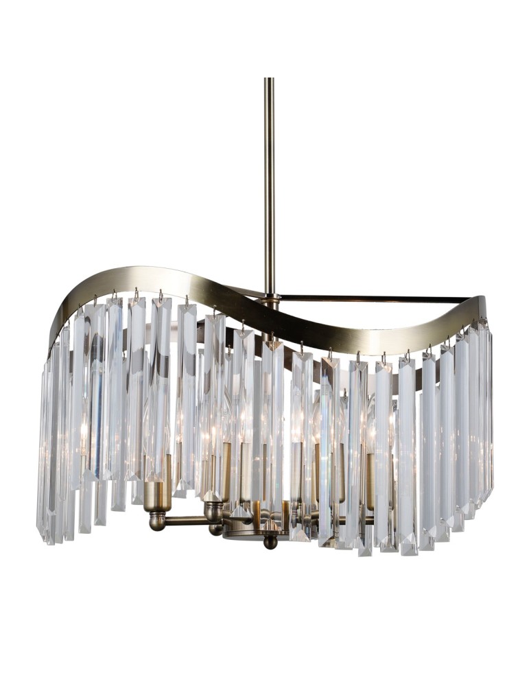 Żyrandole glamour - ITALUX Sabriga Wisząca E14 6x40W Brązowy PND-44544-6 - produkt kolory-swiatla.pl 1