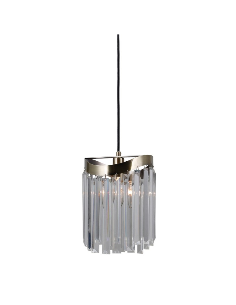 Lampy wiszące - ITALUX Sabriga Wisząca E14 1x40W Brązowy PND-44544-1 - produkt kolory-swiatla.pl 1