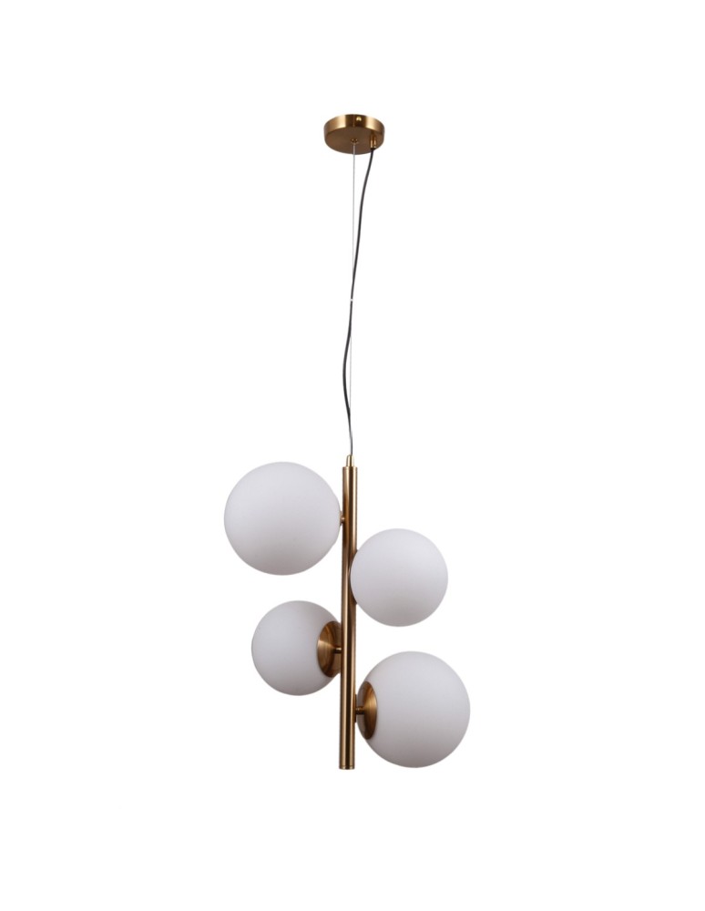 Lampy wiszące - ITALUX Riga Wisząca E27+E14 2x5W Mosiądz PND-44213-4-HBR - produkt kolory-swiatla.pl 1
