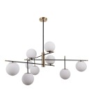 Lampy wiszące kule - ITALUX Stelia Wisząca E14 9x5W Czarny/Brązowy PND-43660-9 - product 1
