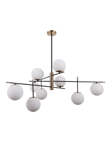 ITALUX Stelia Wisząca E14 9x5W Czarny/Brązowy PND-43660-9