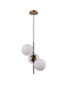 ITALUX Stelia Wisząca E14 3x5W Czarny/Brązowy PND-43660-3
