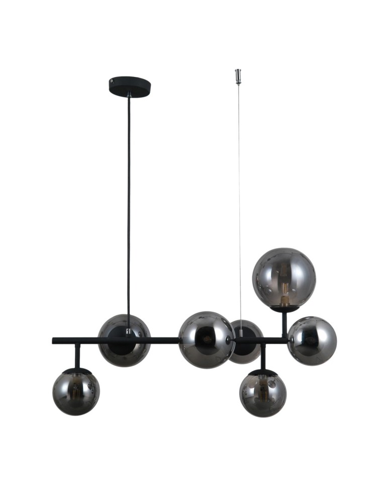 Lampy wiszące kule - ITALUX Frontera Wisząca G9 7x5W Czarny PND-40423-7 - produkt kolory-swiatla.pl 1