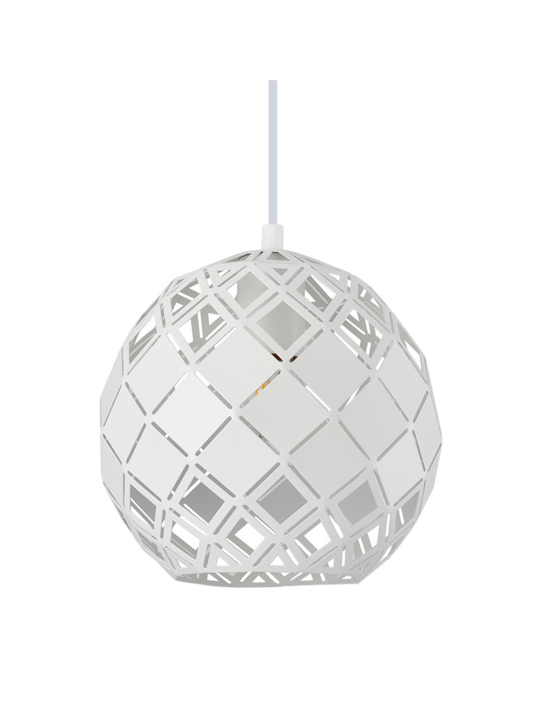 Lampy wiszące - ITALUX Paulela Wisząca E27 1x40W Biały PND-34221-1S-WH - produkt kolory-swiatla.pl 1