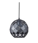 Lampy wiszące - ITALUX Paulela Wisząca E27 1x40W Czarny PND-34221-1S-BK - product 1