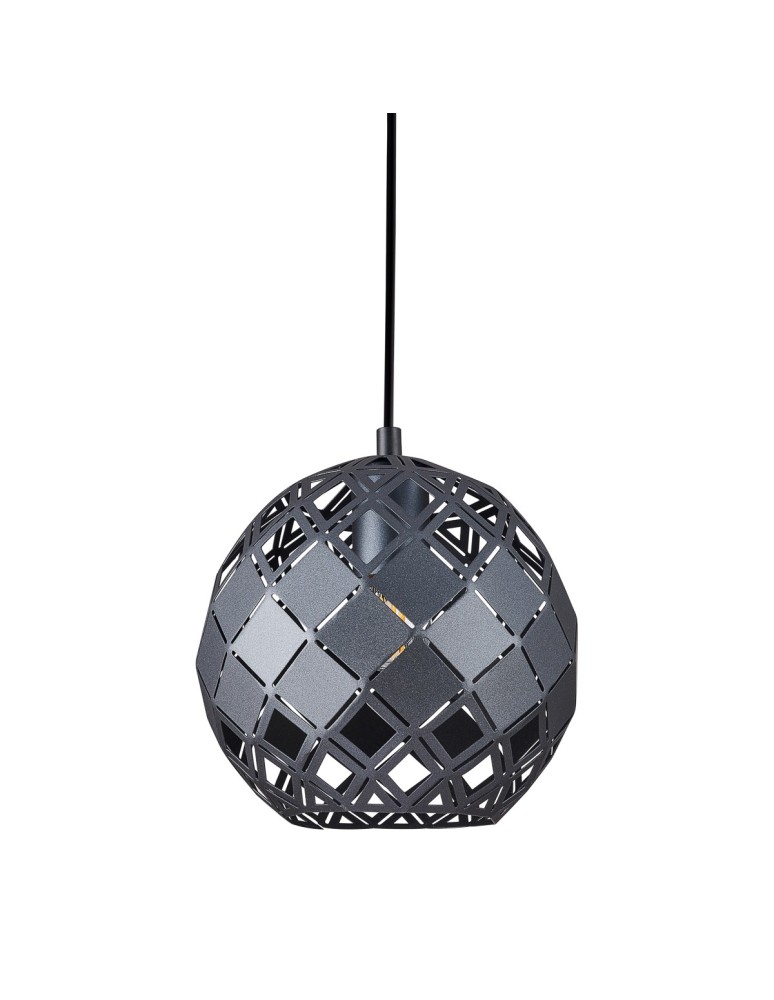 Lampy wiszące - ITALUX Paulela Wisząca E27 1x40W Czarny PND-34221-1S-BK - produkt kolory-swiatla.pl 1