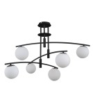 Lampy wiszące - ITALUX Senai Wisząca G9 6x5W Czarny PND-31322-6A-SB - produkt 1