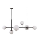 Lampy wiszące - ITALUX Vailante Wisząca E27+E14 6x5W Czarny PND-31221-6A-SBL - product 1