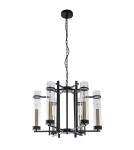 Żyrandole loftowe - ITALUX Aspen Wisząca E14 6x40W Czarny PND-31186-6A-BL - product 1