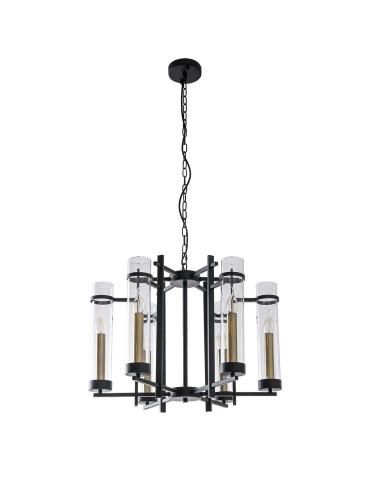 ITALUX Aspen Wisząca E14 6x40W Czarny PND-31186-6A-BL