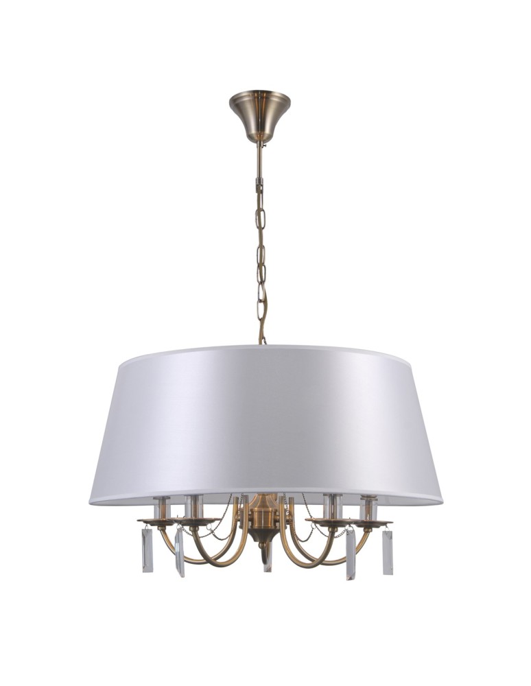 Lampy wiszące w stylu Hampton - ITALUX Solana Wisząca E14 5x40W Brązowy PND-28366-5A - produkt kolory-swiatla.pl 1